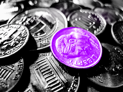 Moedas que simbolizam o valor da reputação para marcas